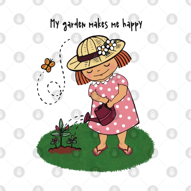 The cute and happy gardener by marina63