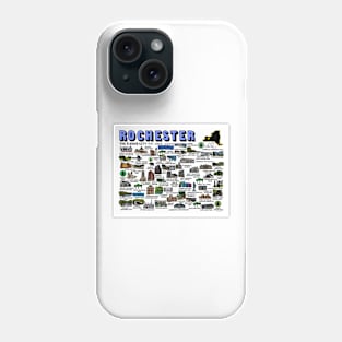 Rochester New York Map Art Phone Case