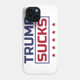 Trump Sucks colored Font Phone Case