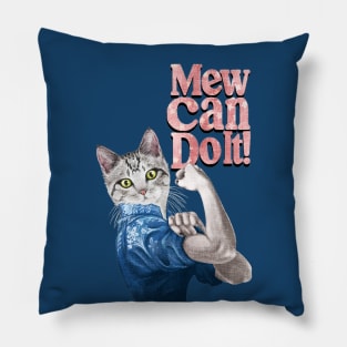 Mew Can Do It! Pillow