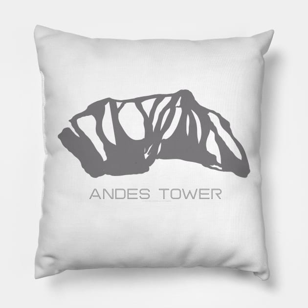 Andes Tower Resort 3D Pillow by Mapsynergy
