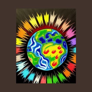 A colorful planet T-Shirt