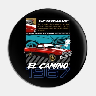 El Camino Muscle Car Pin