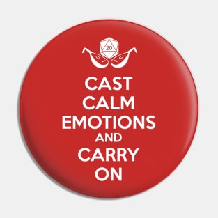 Cast Calm Emotions and Carry On Pin