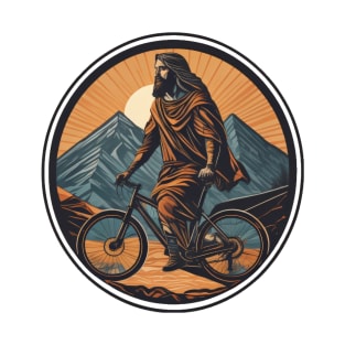 Jesus and his mountain bike T-Shirt