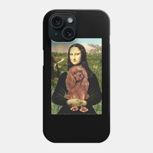 Mona Lisa loves her Ruby Cavalier King Charles Spaniel Phone Case