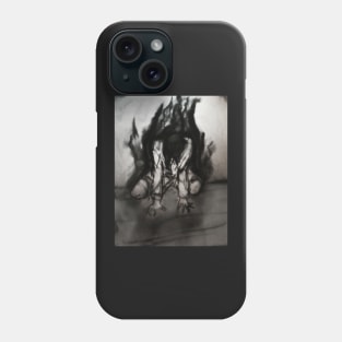 Charcoal Thoughts (darkness seeping out) Phone Case