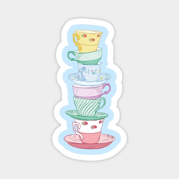 Tea Time #6 Magnet by SWON Design