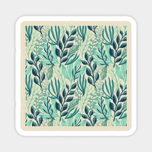 Leafy green forest Magnet