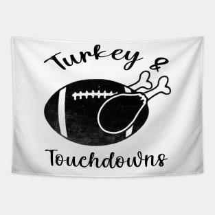 Turkey and Touchdowns / Vintage Style Tapestry