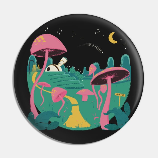 Mushroom Observatory Pin by DankAnk