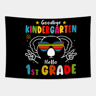 Goodbye kindergarten Graduation 2024 Hello 1st Grande koala Tapestry