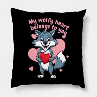 Woof-ly in Love - My Heart is Yours Pillow