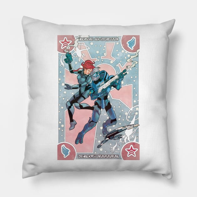 No Shepard Without Vakarian Pillow by greyallison