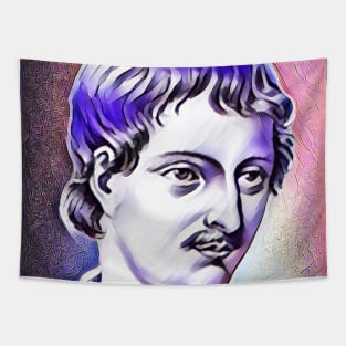 Giordano Bruno Pink Portrait | Giordano Bruno Artwork 7 Tapestry