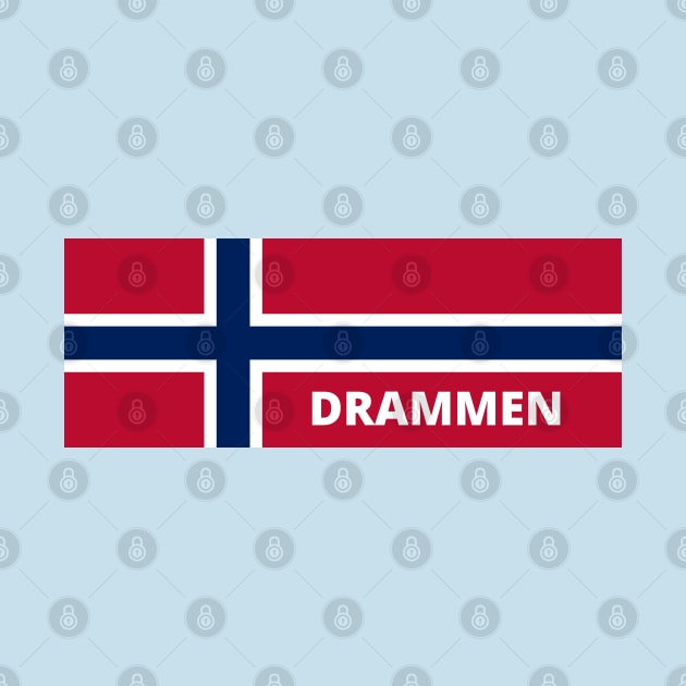 Drammen City in Norwegian Flag by aybe7elf