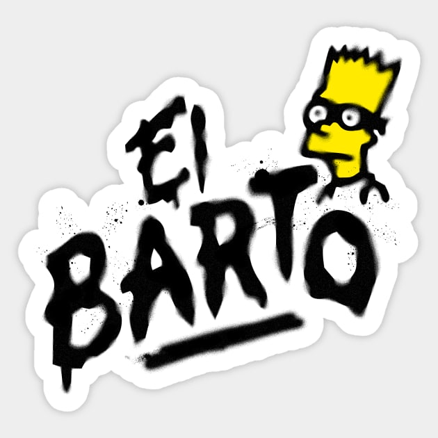 El Barto Was Here - Graffiti - Sticker | TeePublic