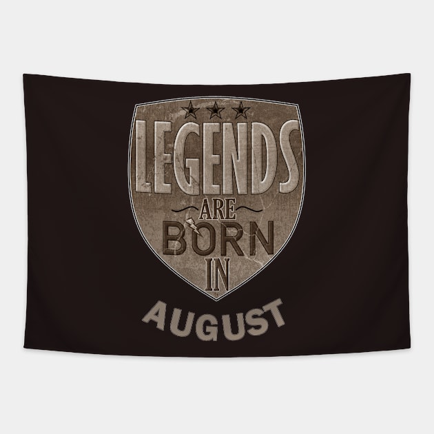 August Birthday - A Legend Is Born Tapestry by  EnergyProjections