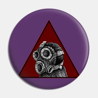 drawing gas mask Pin