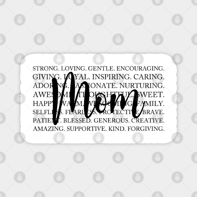 Mom: A Collection of Love Magnet by UrbanLifeApparel