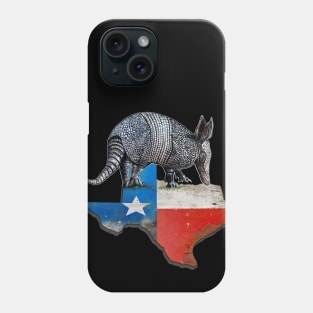 Armadillo Texas State Flag Map Phone Case