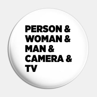 Person Woman Man Camera Tv Black Pin