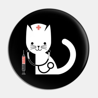 Cute Cat Nurse Pin