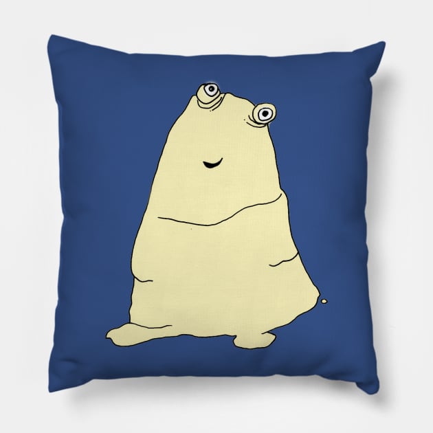 Mr Hummous, in all his crap glory Pillow by CliffordHayes