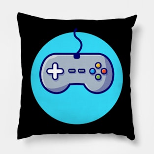 Joystick Cartoon Vector Icon Illustration (2) Pillow