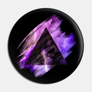 Abstract Lightning Triangle Pin