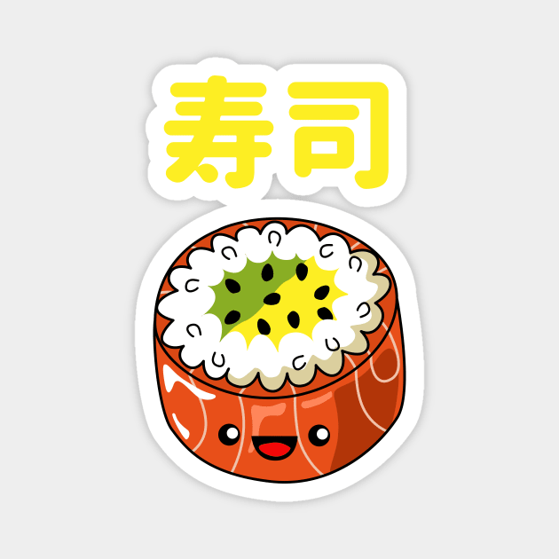 Love Sushi - Cute Sushi Roll Magnet by NOSSIKKO