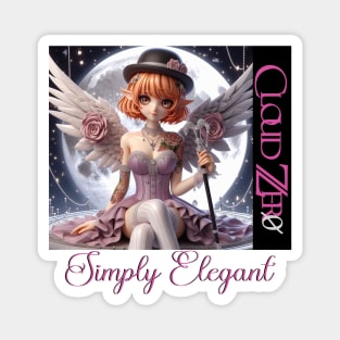 Cloud Zer0 Angel Girl Magnet