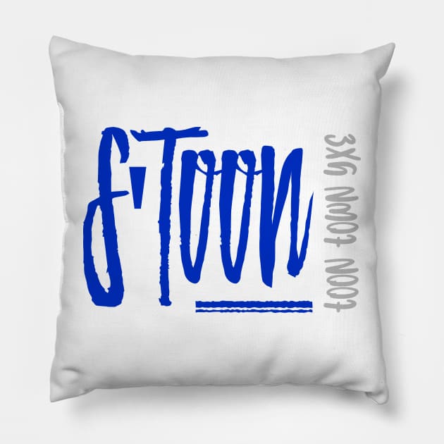 S'toon Dogon Noir Design Pillow by Stooned in Stoon