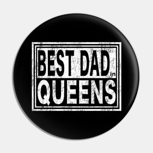 Best Dad in Queens Vintage Father's Day Pin