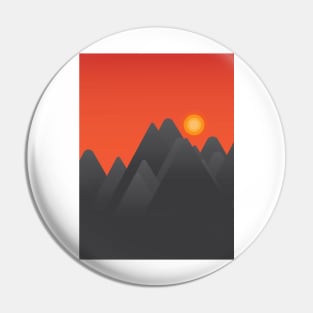 Natural sunset in the mountains Pin