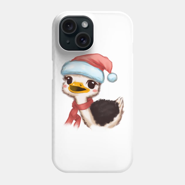 Cute Ostrich Drawing Phone Case by Play Zoo
