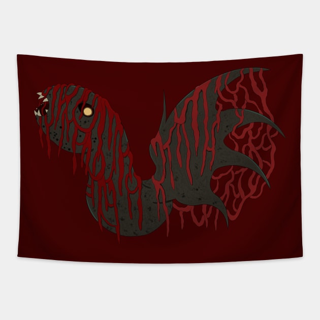 Monster Hunter- Vaal Hazak Tapestry by Bestiary Artistry