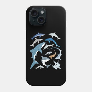 Whale Shark Blue Shark Mako Shark Species Phone Case