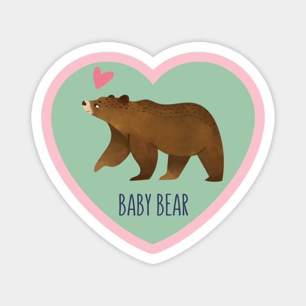 Baby Bear Magnet by AlyKatDesigns