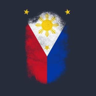 Philippines Flag Souvenir - Distressed Filipino Design T-Shirt