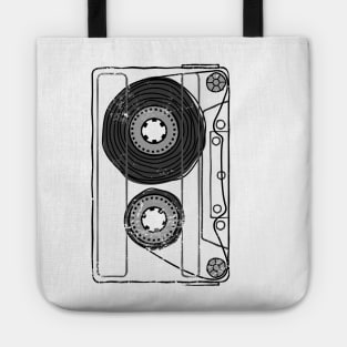 Vintage Retro Mixtape Made in the 80s Cassette Tape Tote