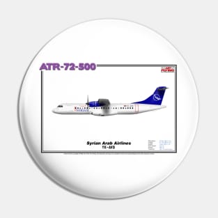 Avions de Transport Régional 72-500 - Syrian Arab Airlines (Art Print) Pin