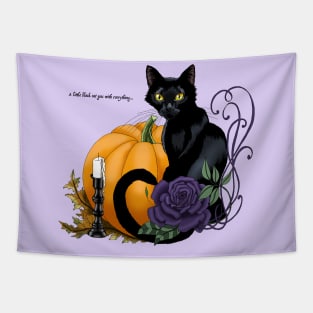 Little Black Cat Tapestry