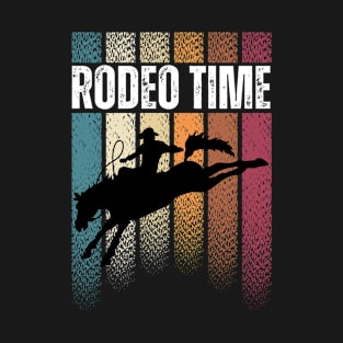 Rodeo Time Bareback Riding Western Cowboy T-Shirt