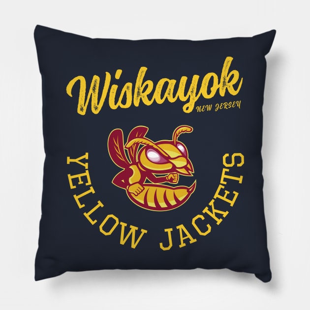 Yellowjackets Wiskayok High State Champs Pillow by Teessential