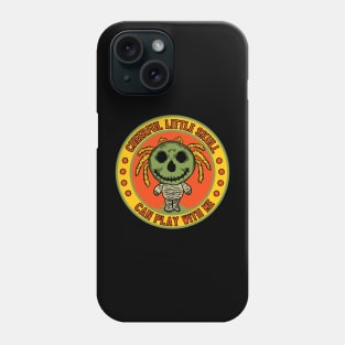 Cheerful little skull - Can play with me Phone Case