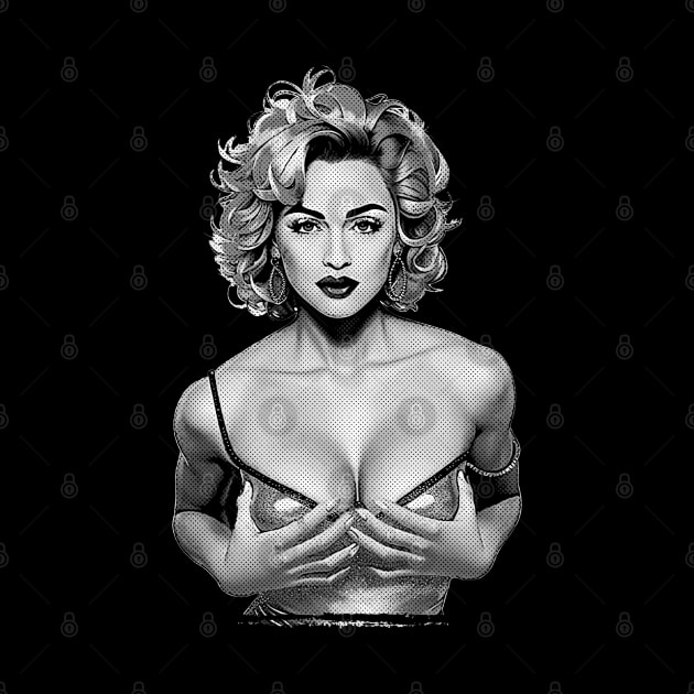 Madonna Pop Art Vintage Halftones by Mr.FansArt