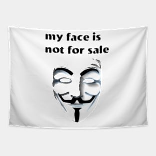 my face is not for sale Tapestry