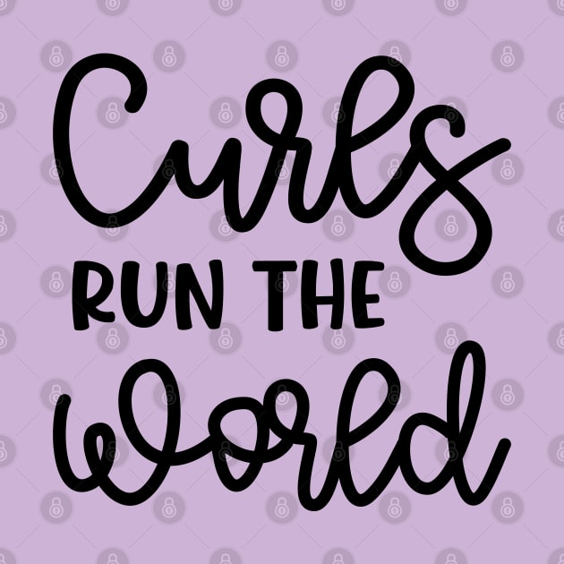 Curls Run The World Hairstylist Curly Hair Cute by GlimmerDesigns