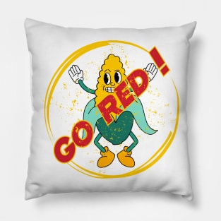 Nebraska Cornhuskers Fans Funny Corn Sticker Pillow